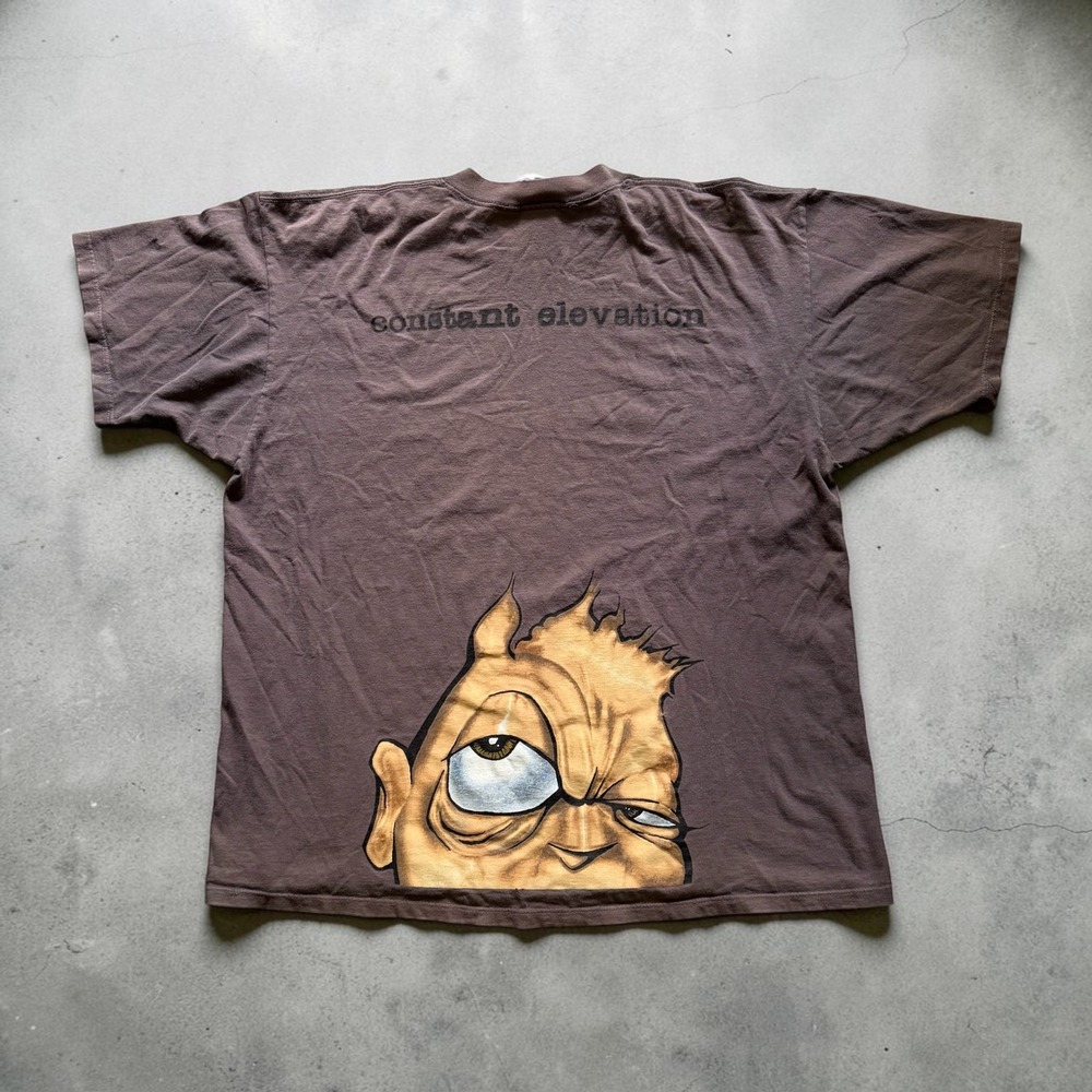 Vintage 90's Ecko Unltd Constant Elevation T-Shirt Brown XXL Made in USA Echo